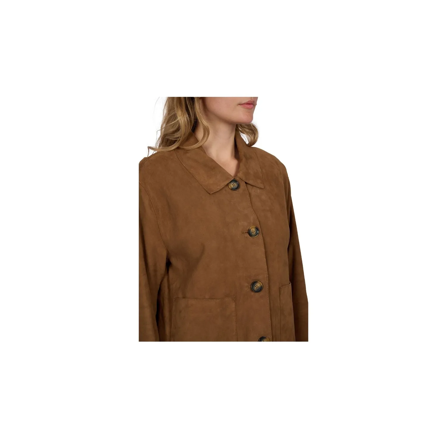 Oakwood Houston 65270 veste cuir velours marron clair