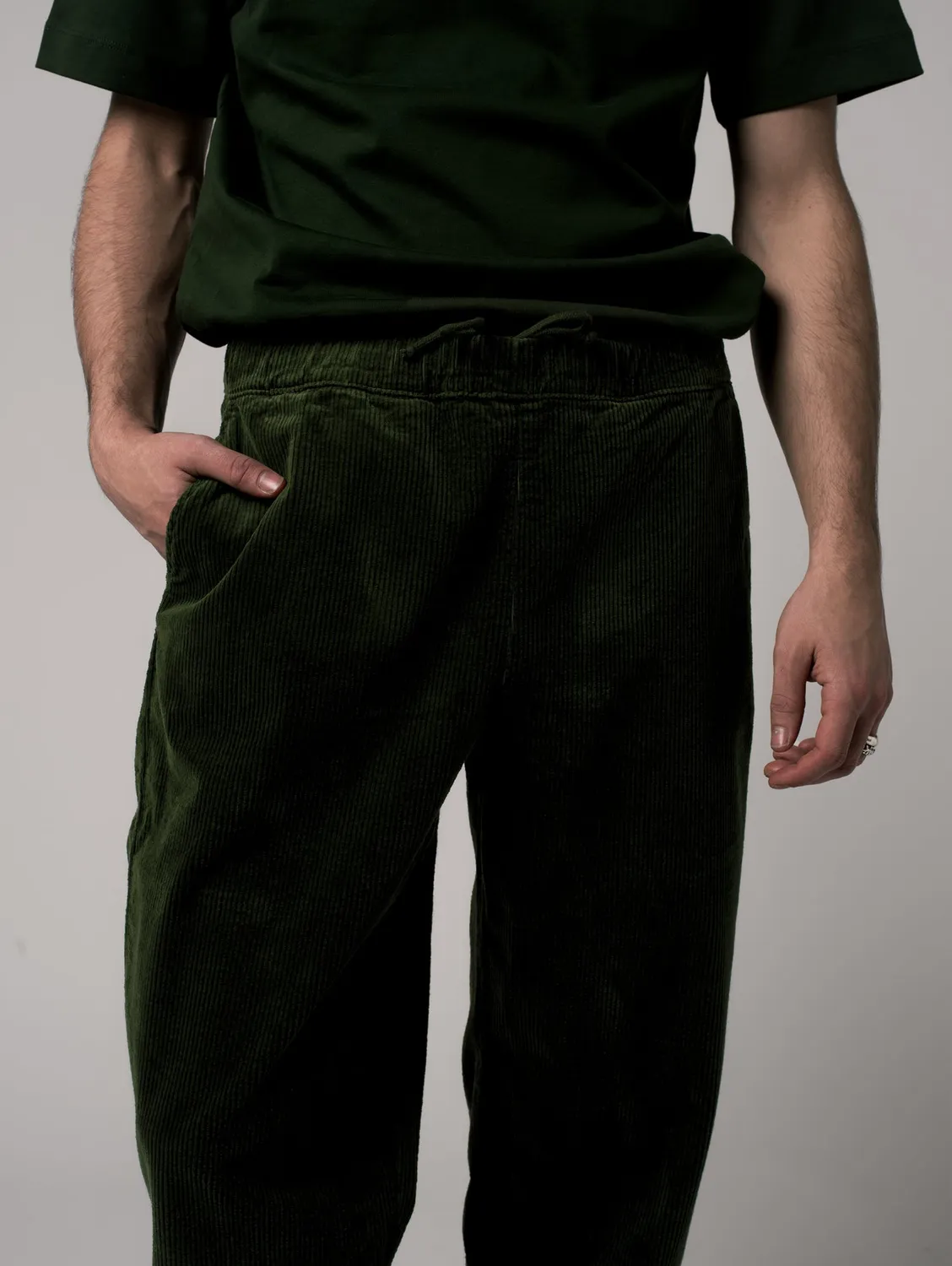 Cotelé Paris Pantalon Lazy Kaki homme velours taille élastiquée