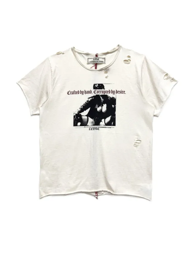 Paolo Leduc Desire t-shirt blanc coton effet usé