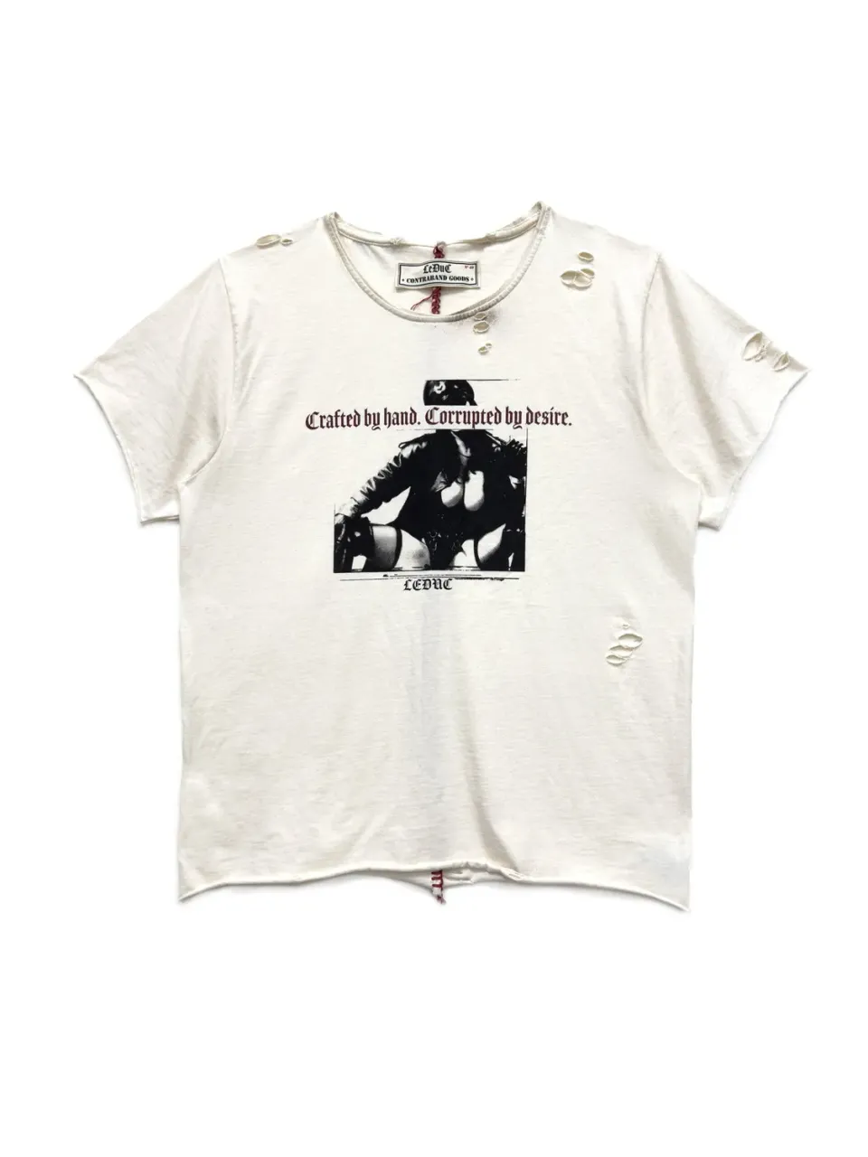 Paolo Leduc Desire t-shirt blanc coton effet usé