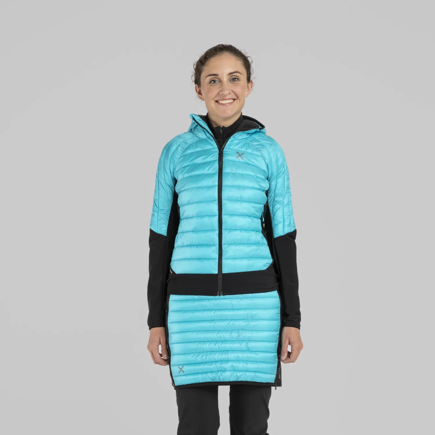 Montura Peak Hybrid Hooded Jacket doudoune femme turquoise isolante