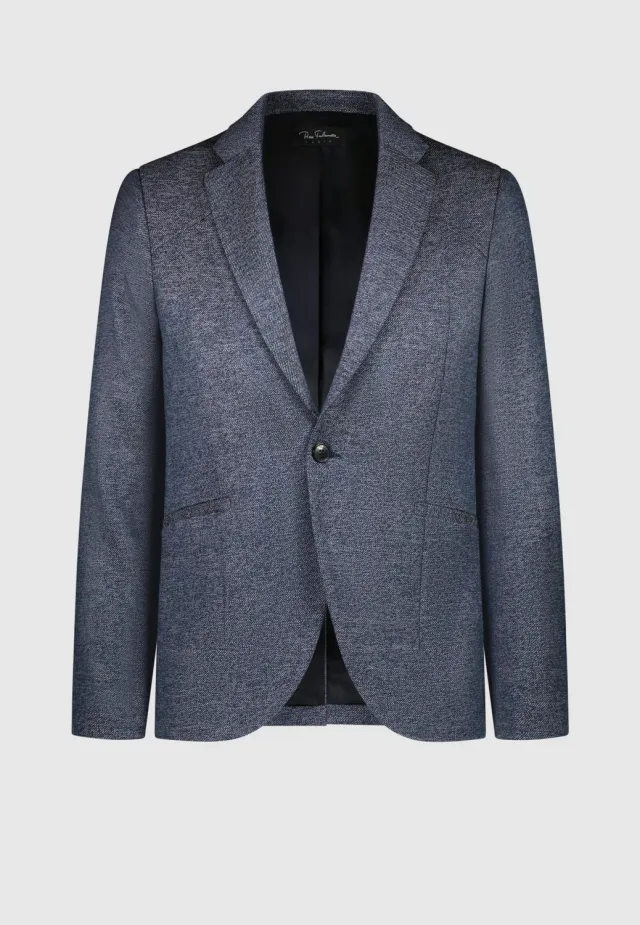Pierre Talamon veste bleu chiné tailleur