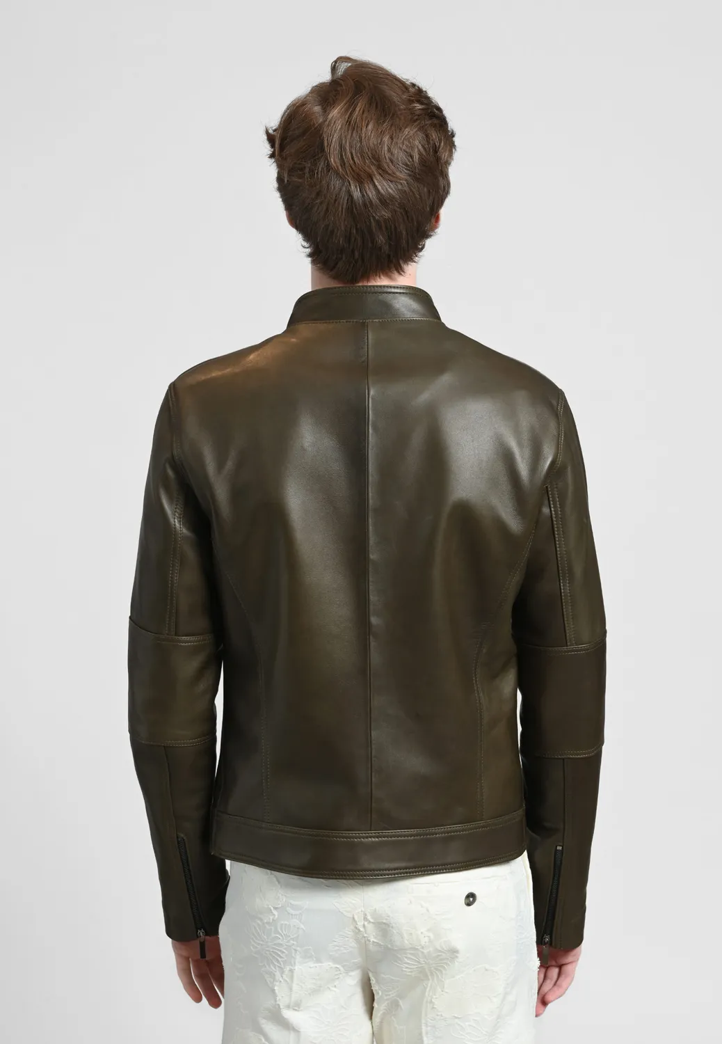 Pierre Talamon Perfecto Bronze blouson cuir zippé