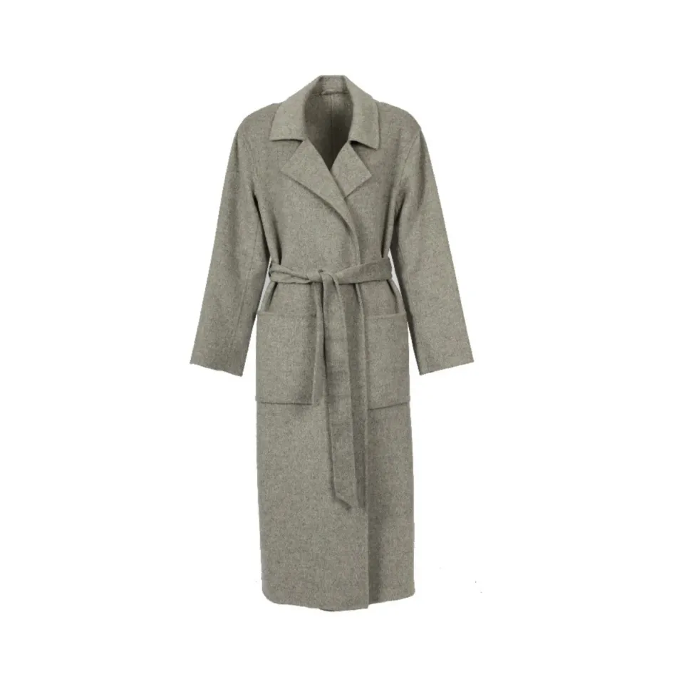 Oakwood Allegoria 64303 manteau laine gris ceinture