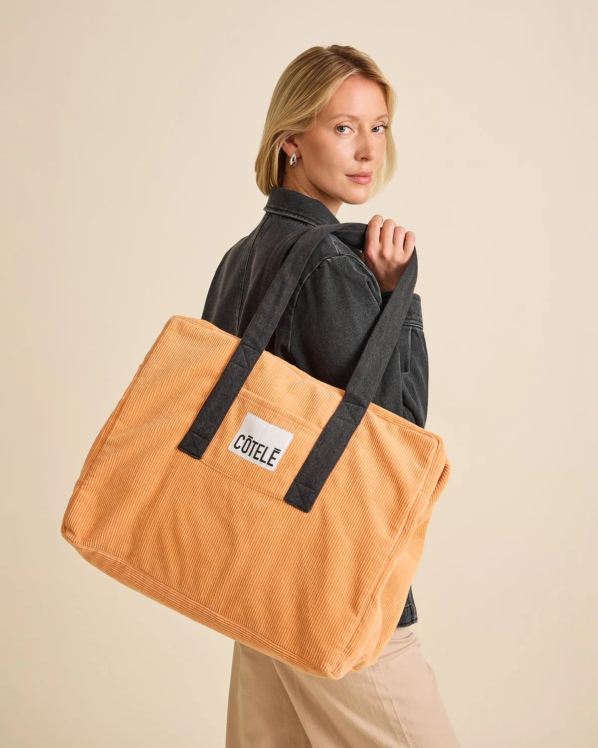 Cotelé Paris sac Bonny pêche week-end velours bio TU