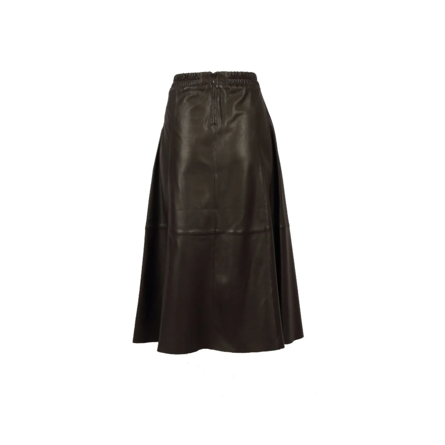 Oakwood Nahee 65102 jupe cuir marron foncé 80cm