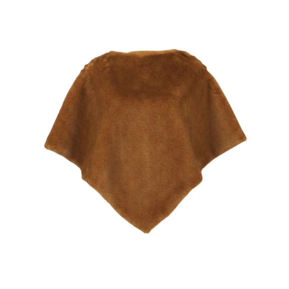 Oakwood Megève 65294 poncho fausse fourrure fauve