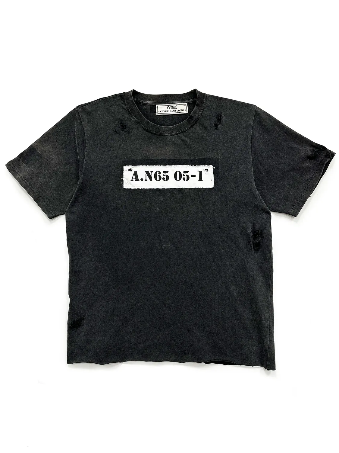 Paolo Leduc A.n65 t-shirt noir vintage coton bio