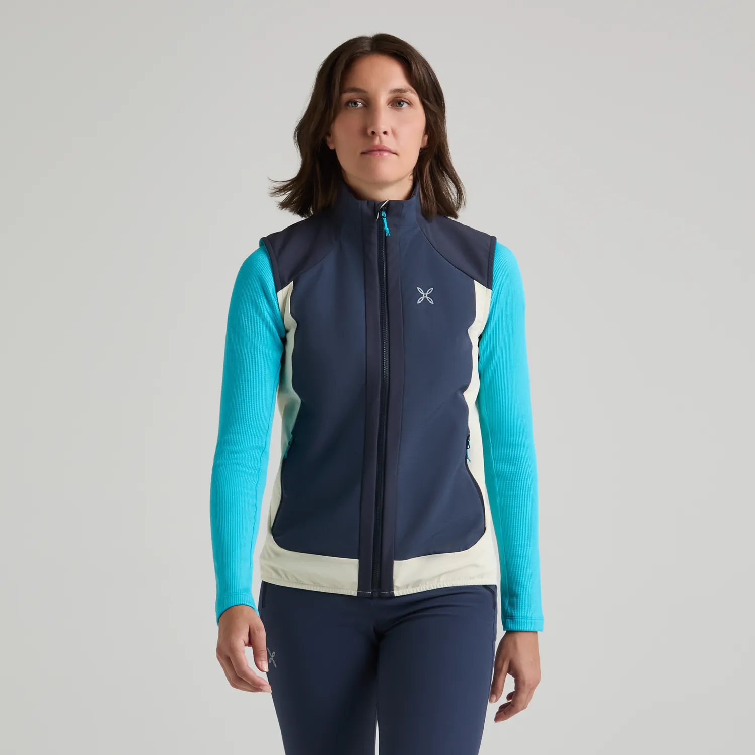 Montura Dolomiti Wind Vest Woman gilet bleu graphite coupe-vent