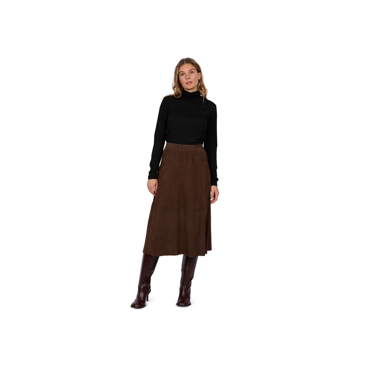 Oakwood Nahee 65186 jupe chèvre velours choco