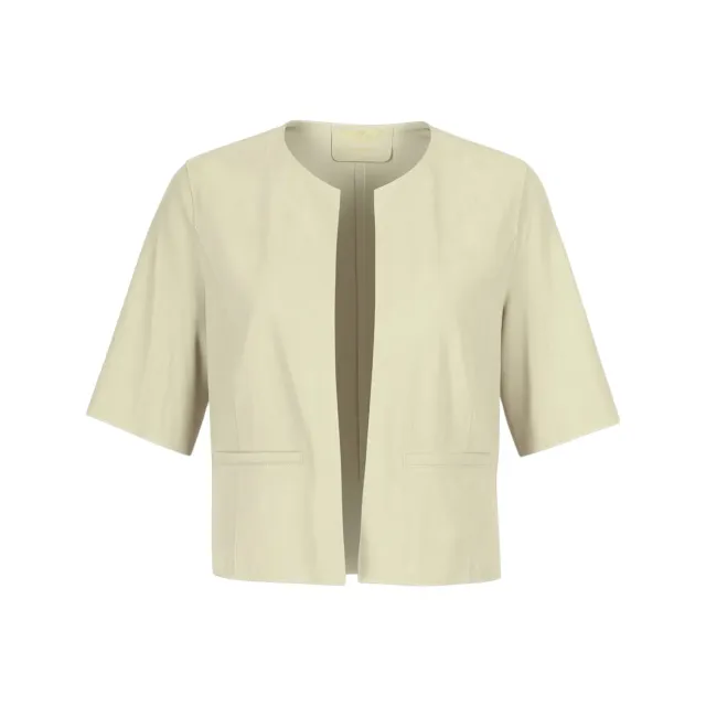 Oakwood Keira 65204 veste ivoire manches courtes cuir