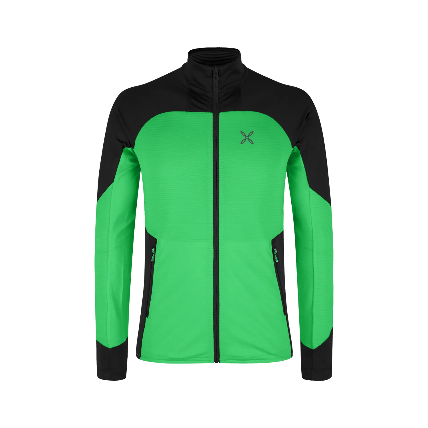 Montura Rise Maglia polaire black sunny lime respirante