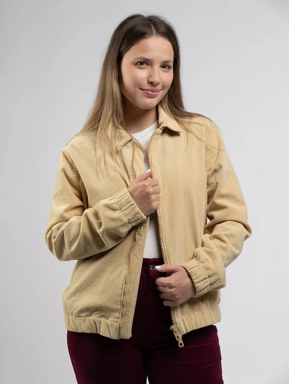 Cotelé Paris Dido blouson cacahuète velours ouaté