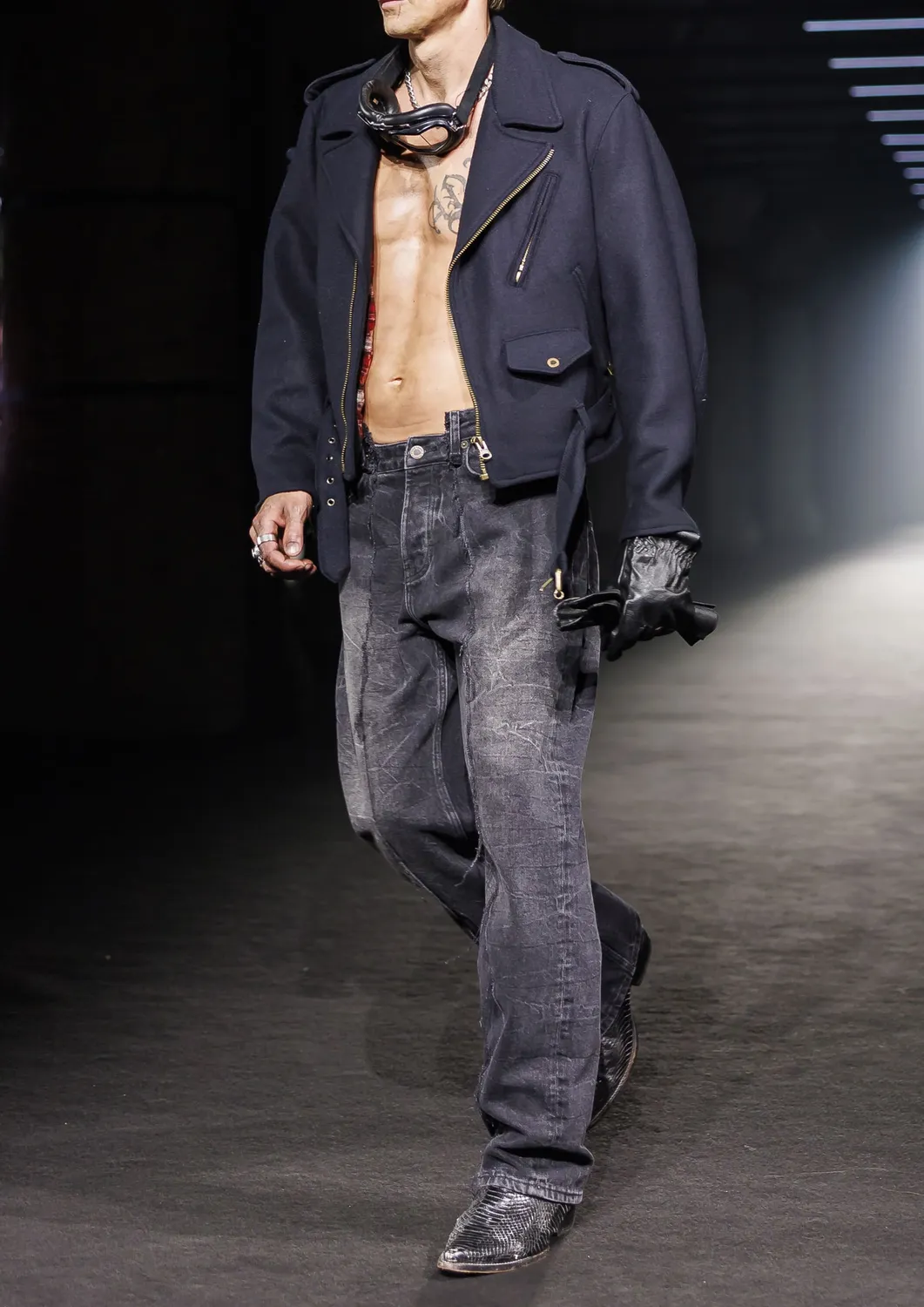 Paolo Leduc Perfecto Leduc veste laine aigle brodé