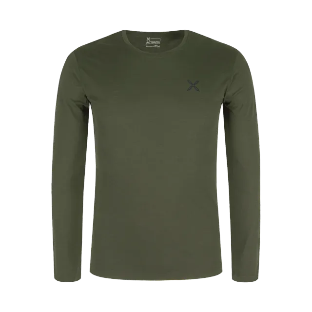 Montura Merino Mountain Maglia haut mérinos vert