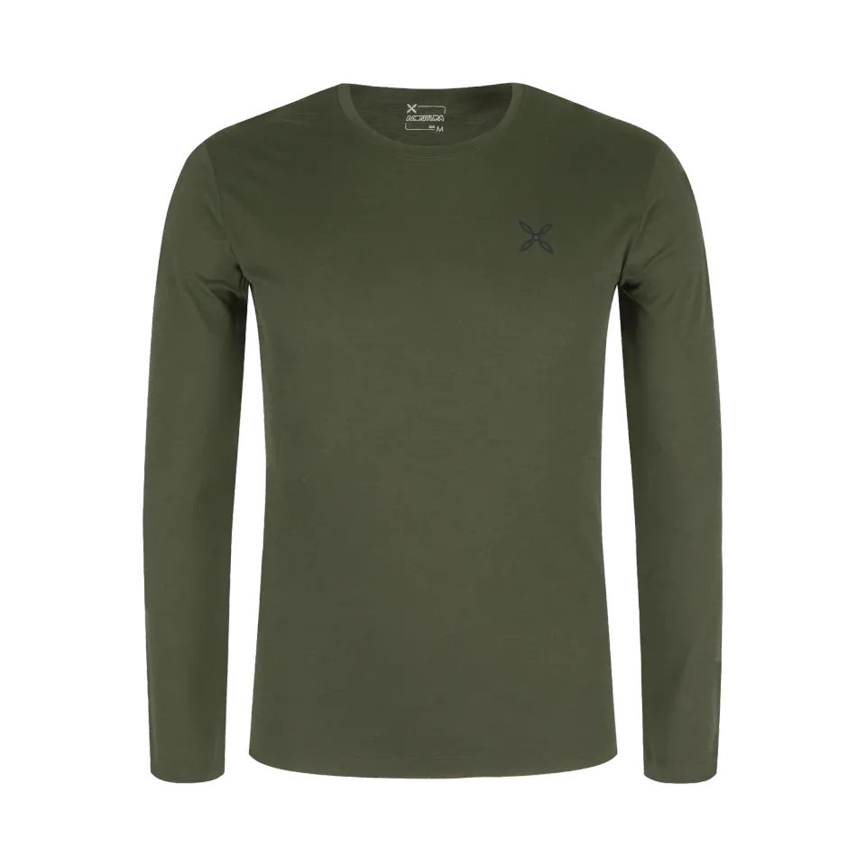 Montura Merino Mountain Maglia haut mérinos vert
