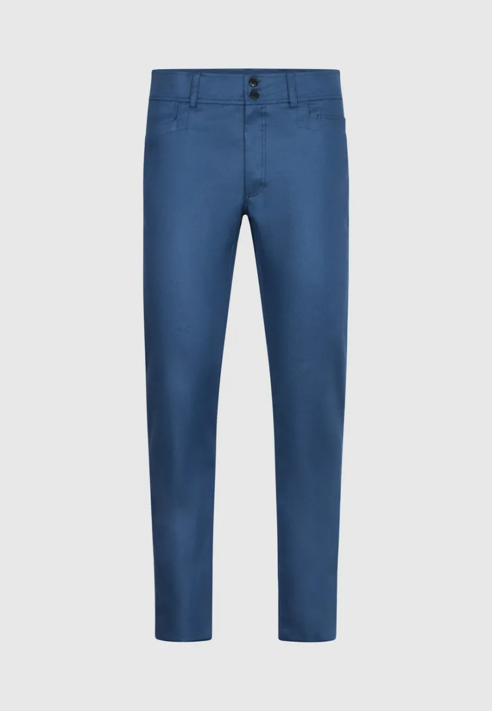 Pierre Talamon Trucker pantalon bleu lin coton