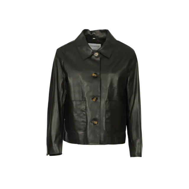Oakwood Houston 65311 veste cuir mouton noire