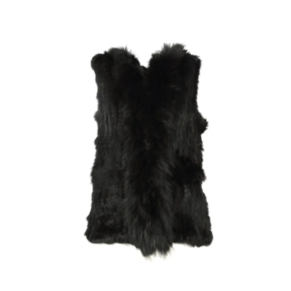 Oakwood Maliha 64900 gilet noir fourrure véritable