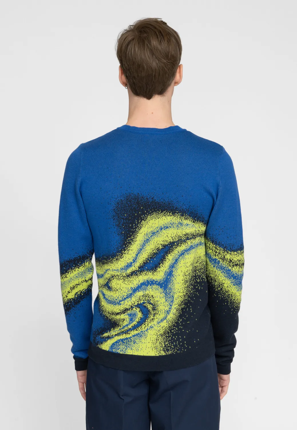 Pierre Talamon Ecume pull bleu maille douce