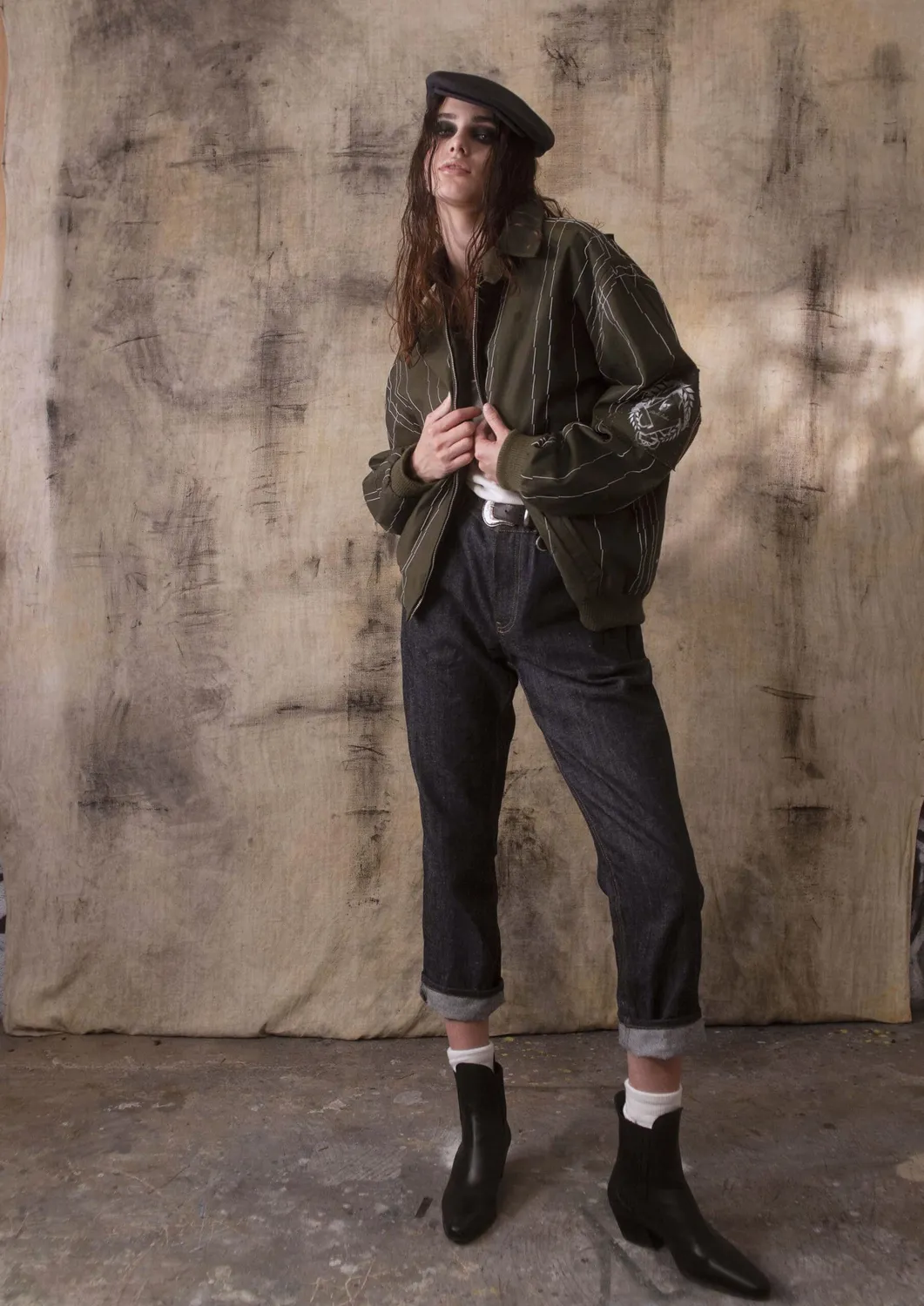 Paolo Leduc Mad Tailor blouson bomber vert militaire