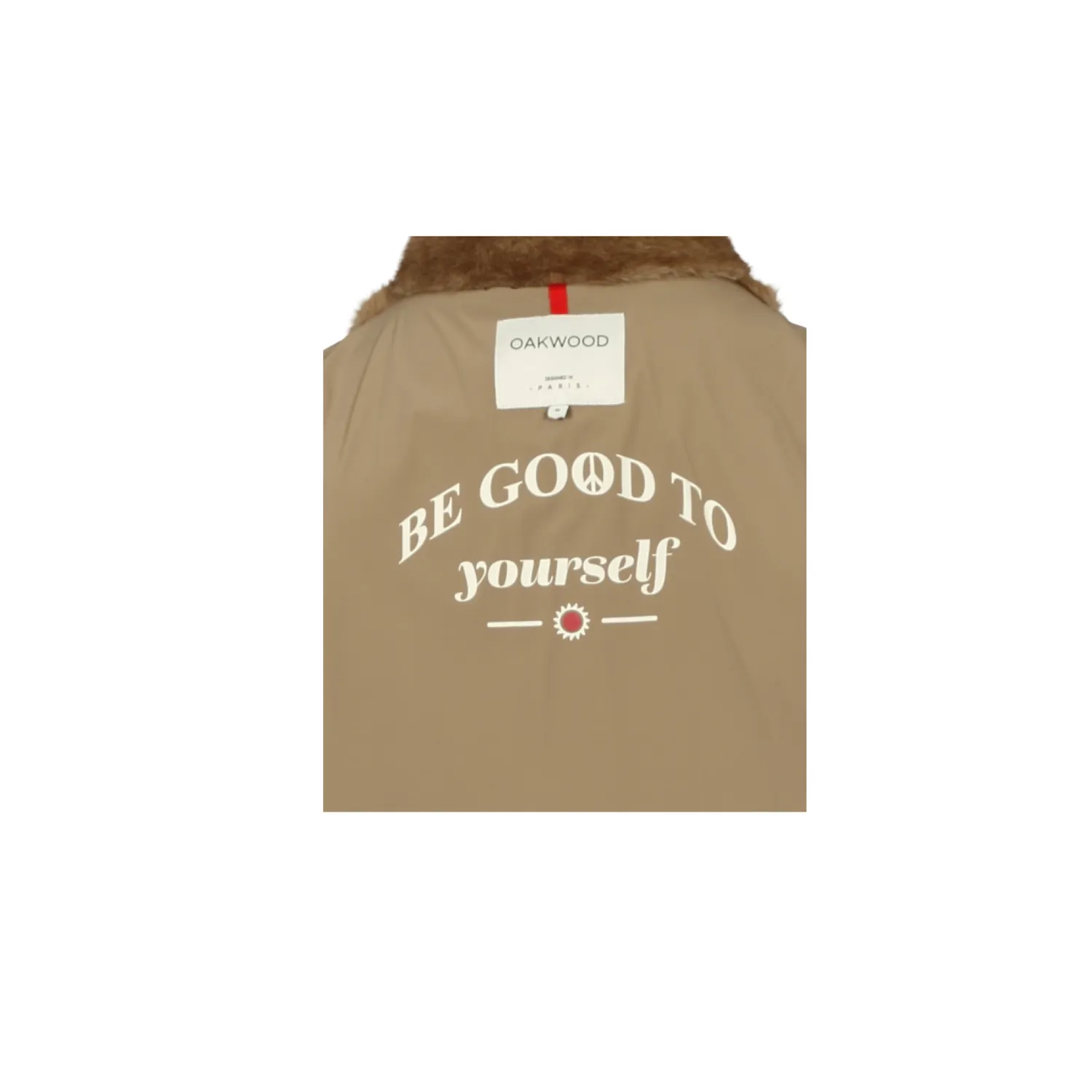 OAKWOOD AGNES 65290 blouson fausse fourrure taupe