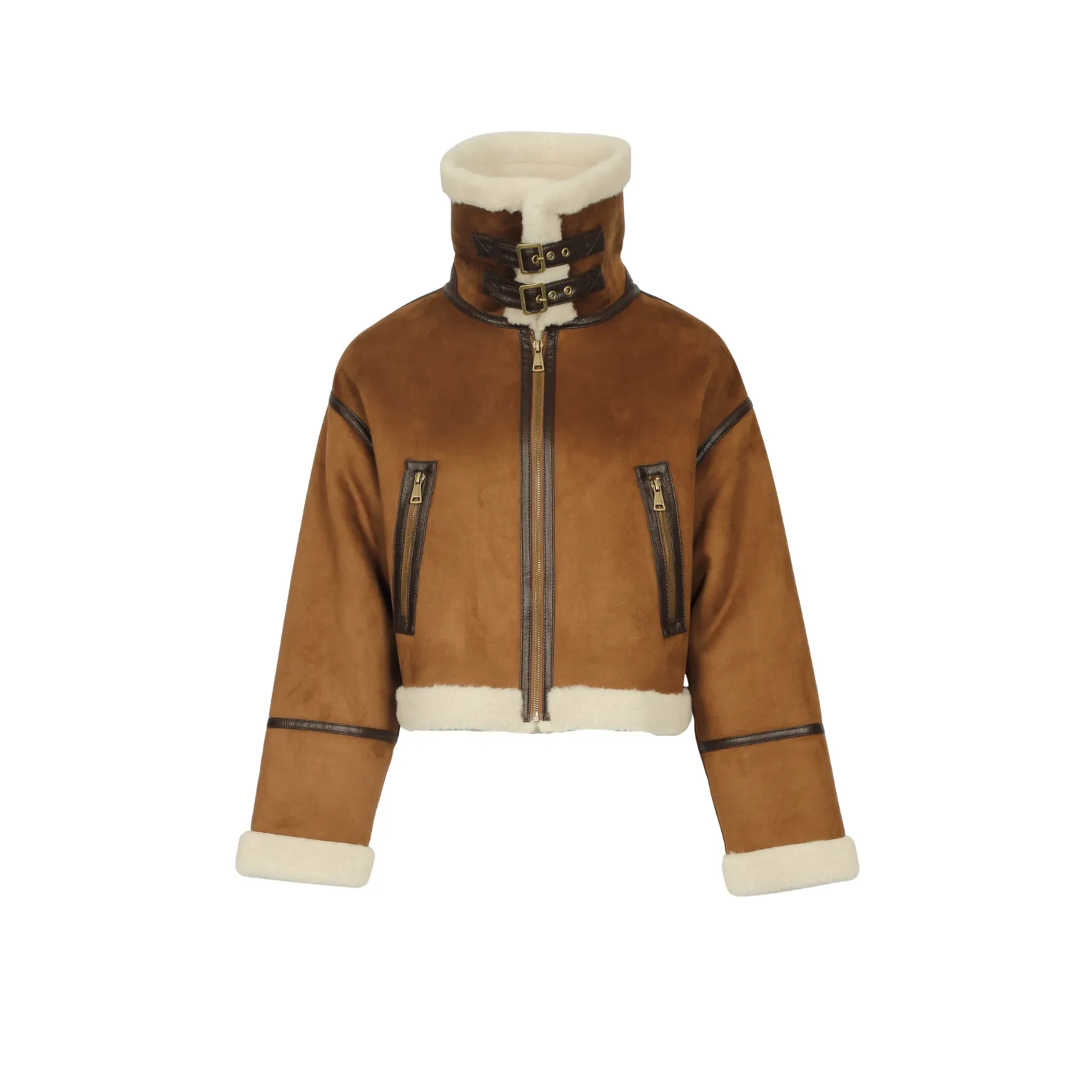 Oakwood Vinci 65256 blouson marron fausse fourrure