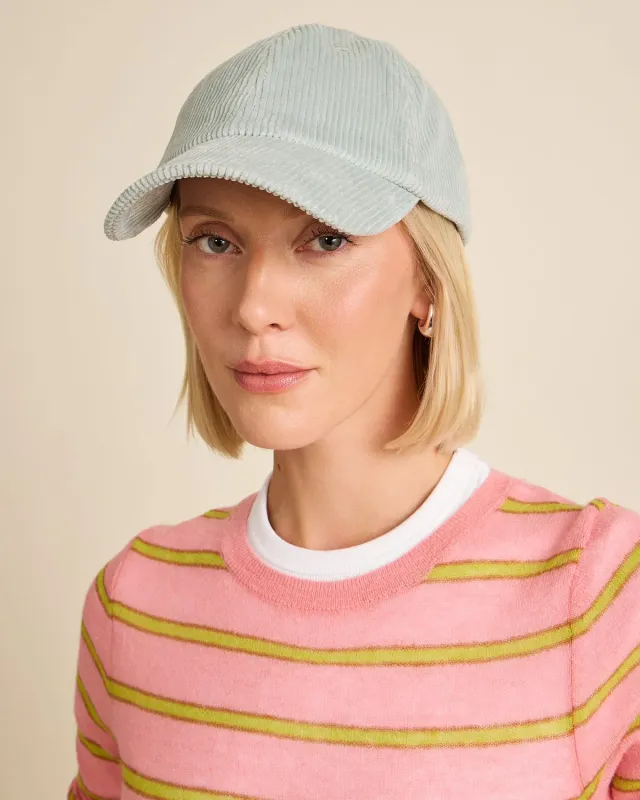 Cotelé Paris casquette sauge velours côtelé