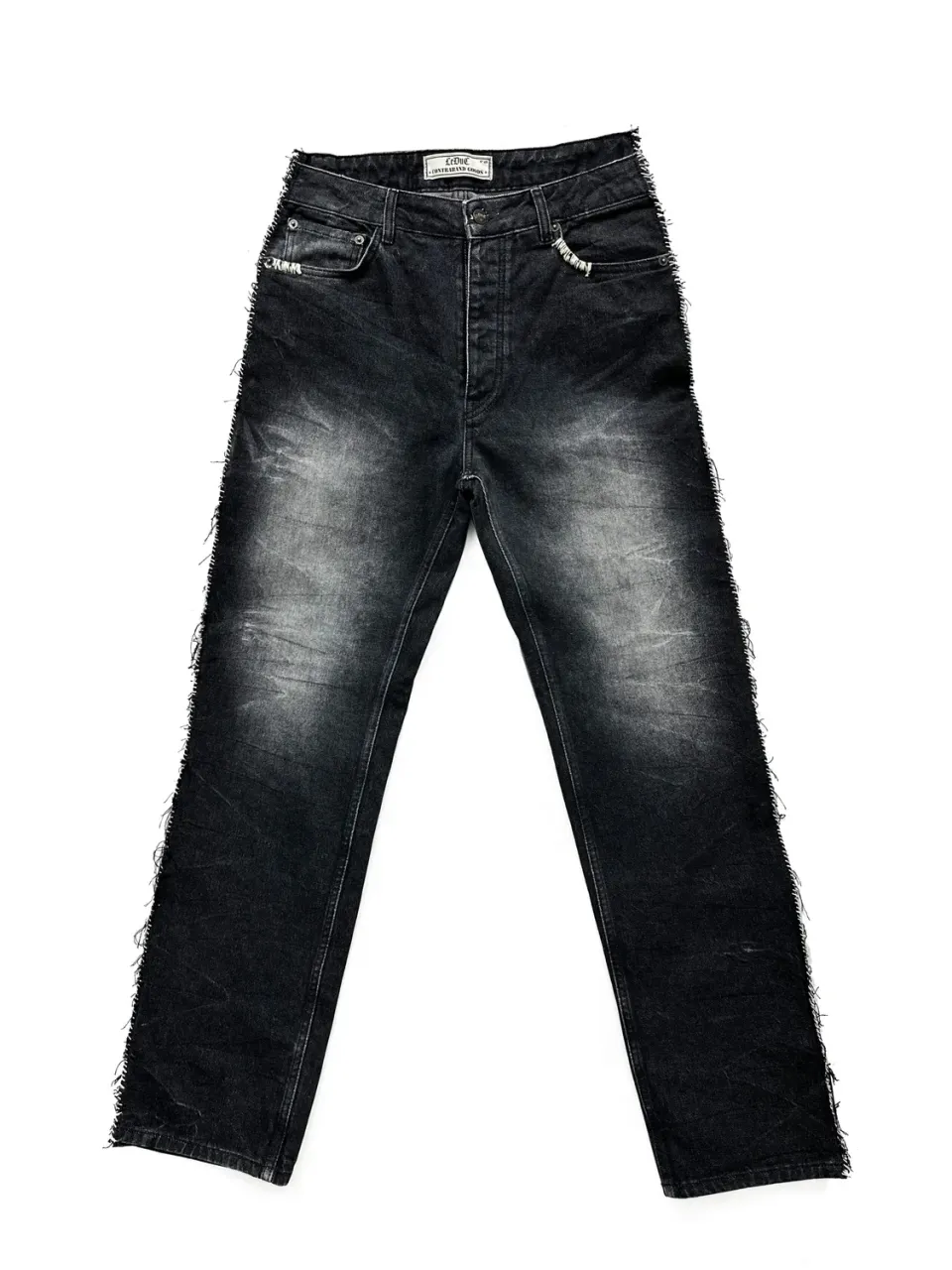 Paolo Leduc Fast Rider jean baggy noir denim 14 oz