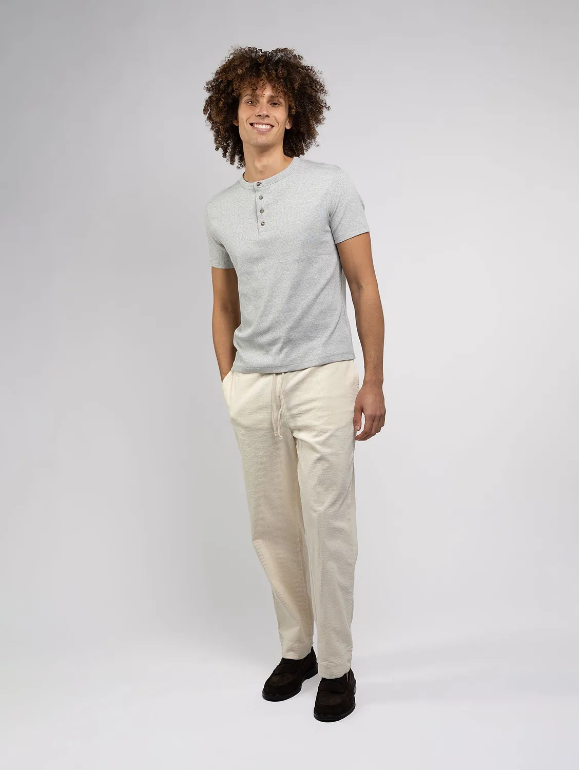 Cotelé Paris pantalon Lazy homme sable velours bio