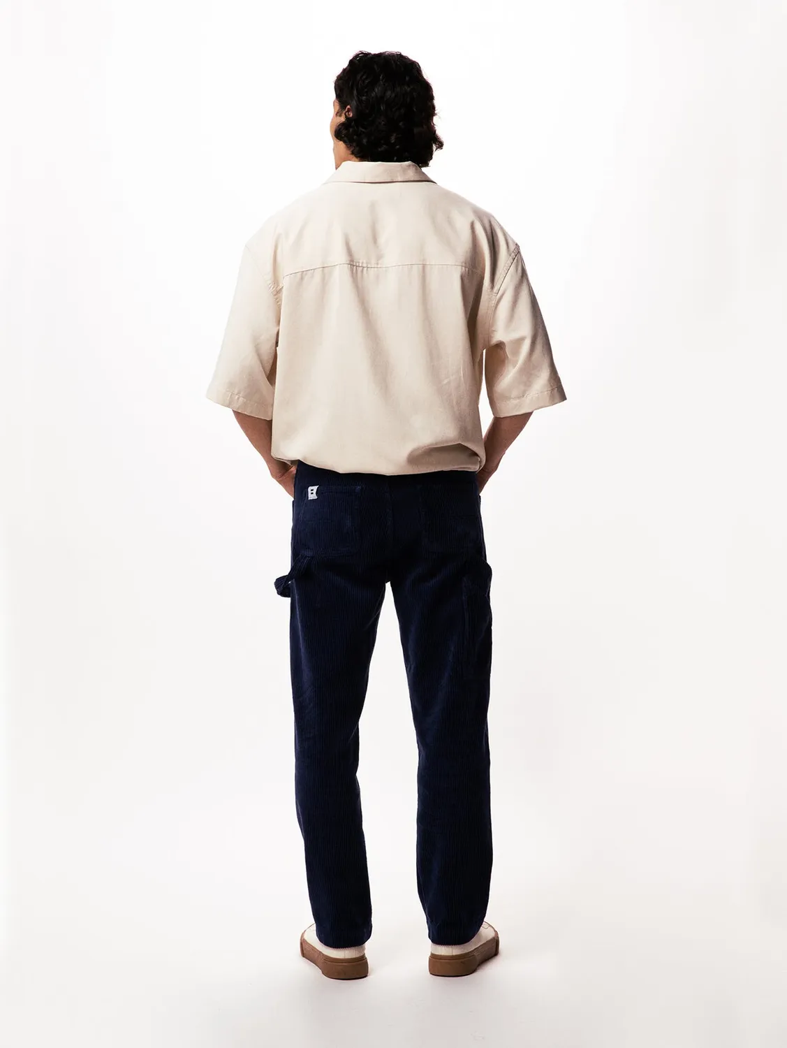 Cotelé Paris Charpentier pantalon cargo navy coton bio