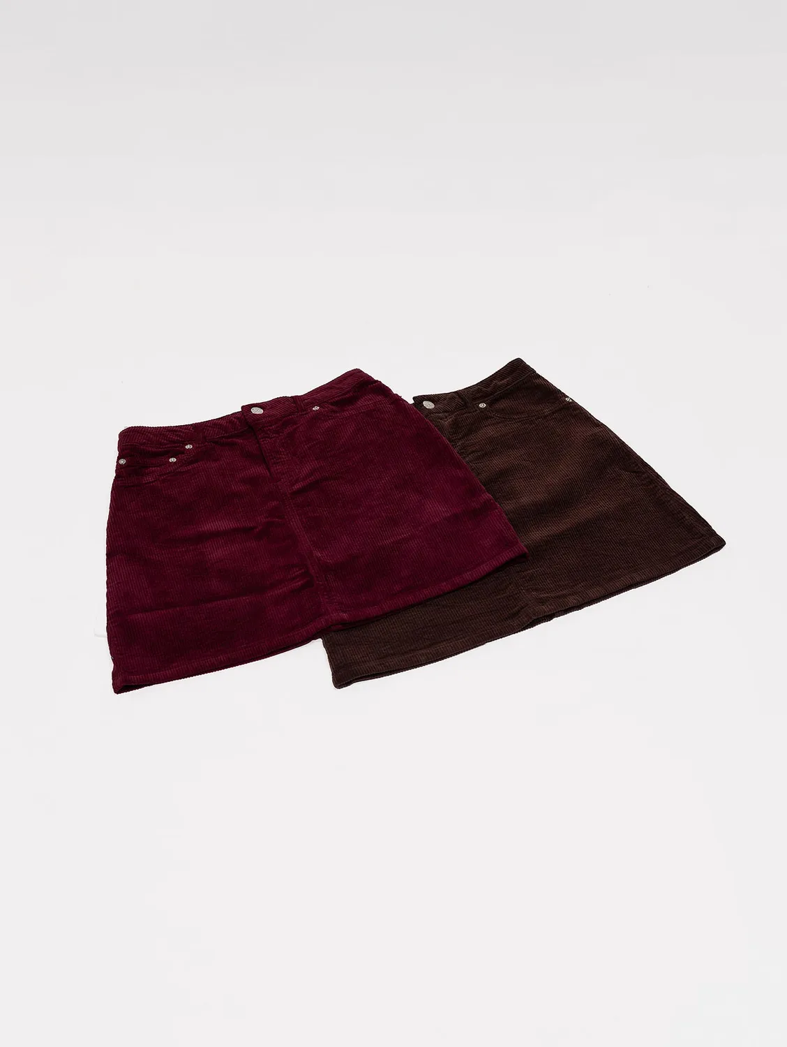 Cotelé Paris Tiny jupe chocolat velours coton bio
