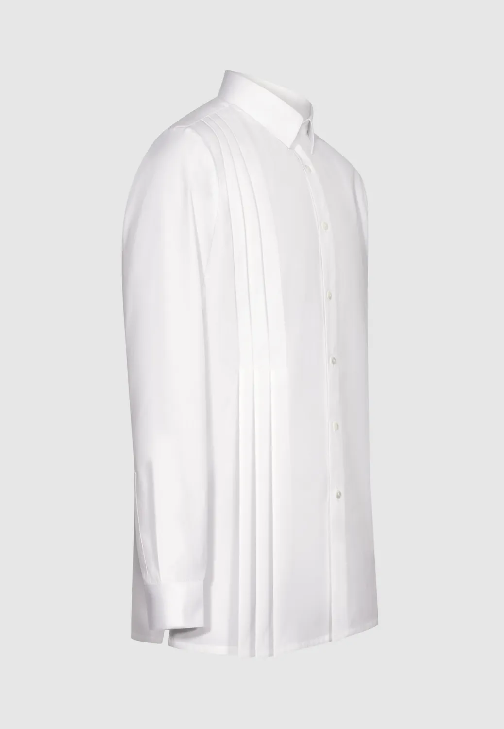 Pierre Talamon tunique plissée chemise blanche coton
