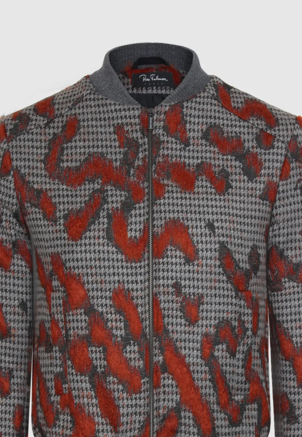 Pierre Talamon teddy gris brique homme blouson