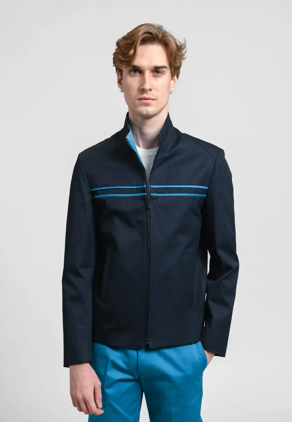 Pierre Talamon Matore Incrust blouson navy homme