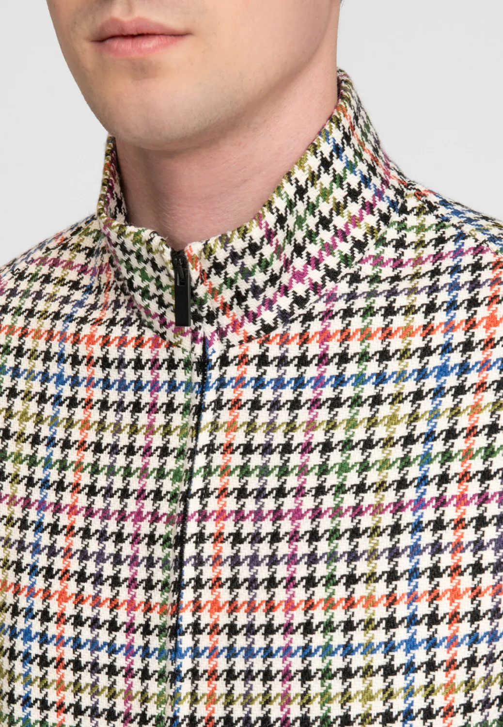 Pierre Talamon blouson multicolore zippé chaud
