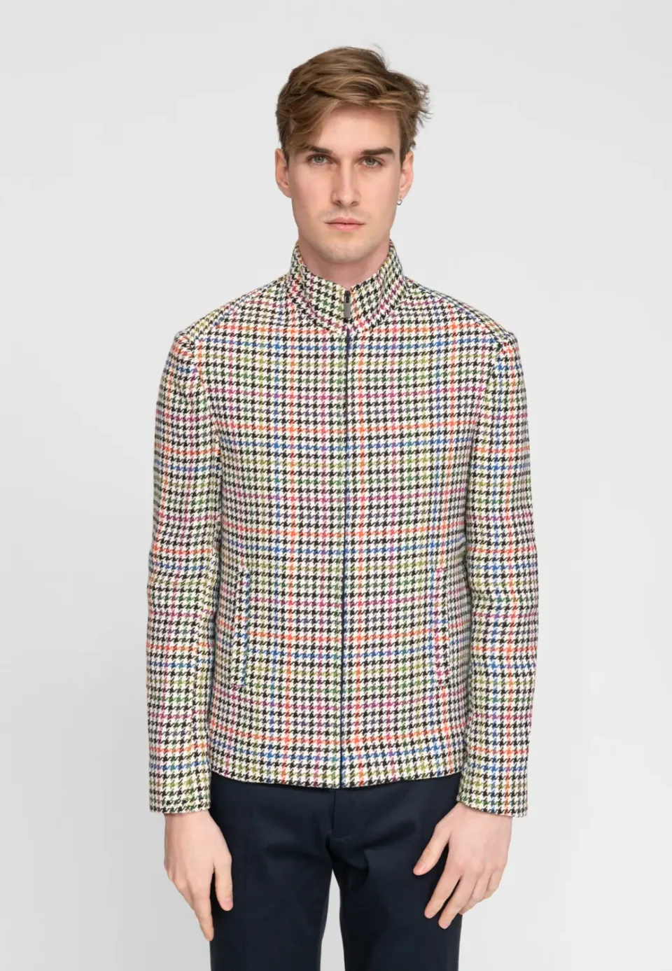 Pierre Talamon blouson multicolore zippé chaud