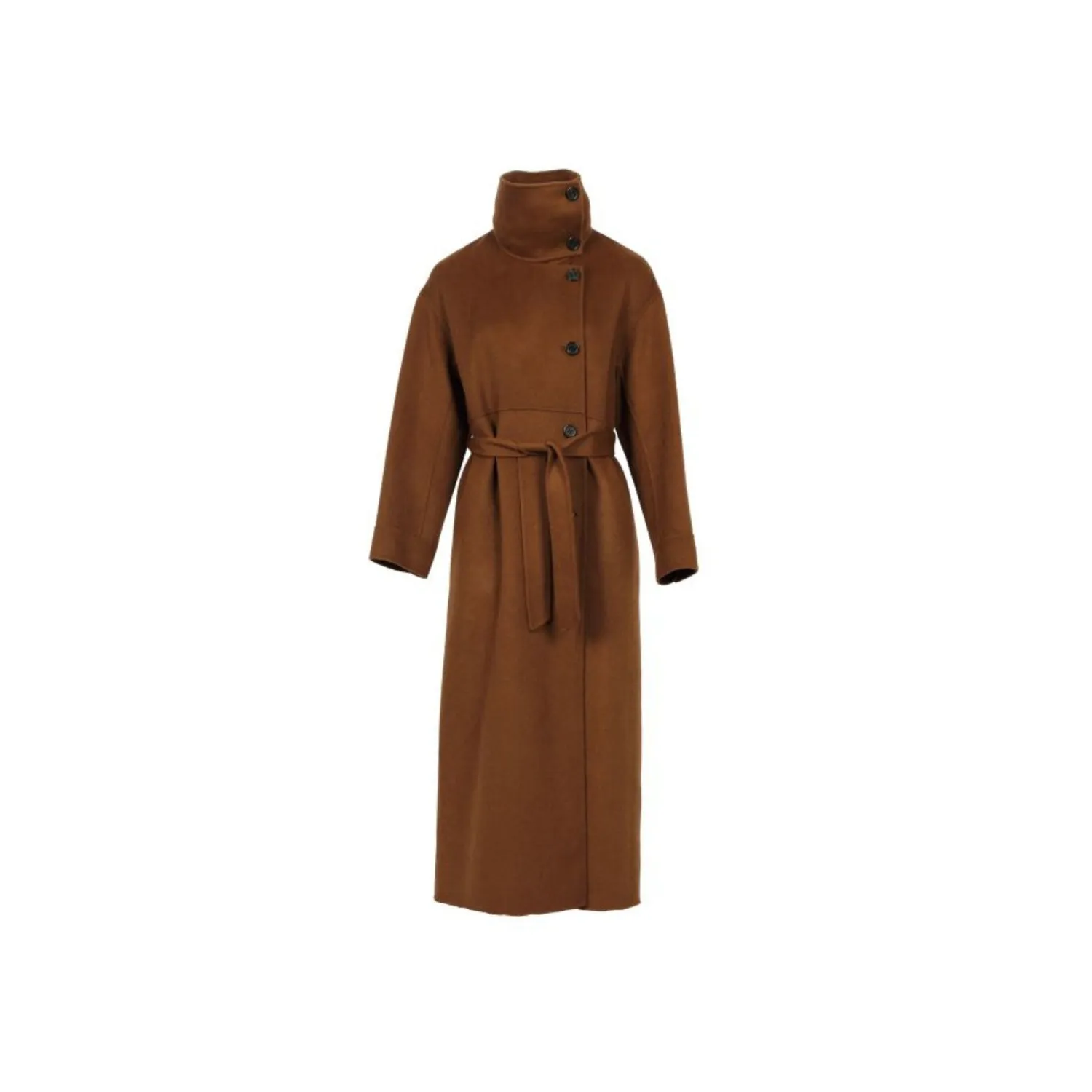 Oakwood Paname 65355 manteau tabacco laine ceinture
