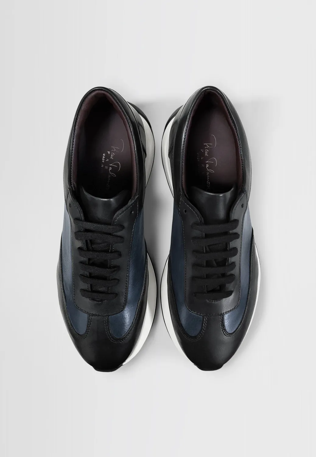 Pierre Talamon Bicolores Navy Noir sneakers basses