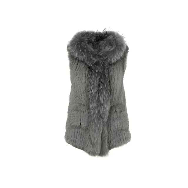 Oakwood Maliha 64900 gilet fourrure gris sans manche