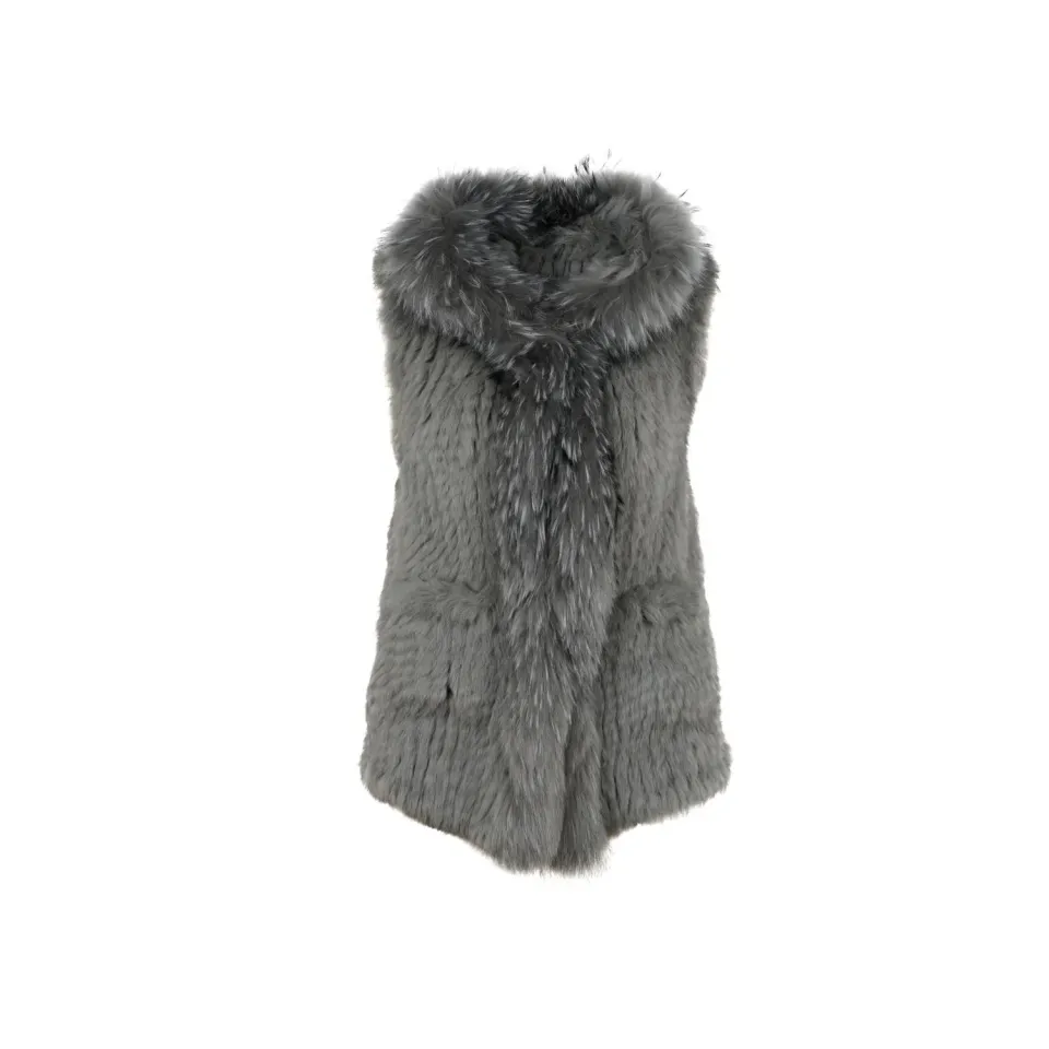 Oakwood Maliha 64900 gilet fourrure gris sans manche
