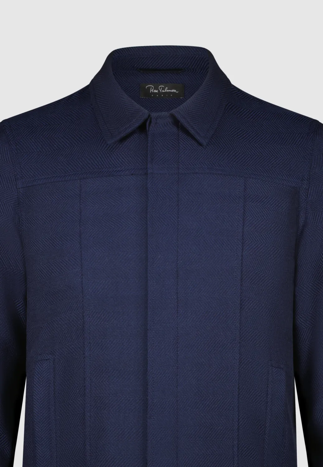 Pierre Talamon Trucker Navy blouson bleu marine droit