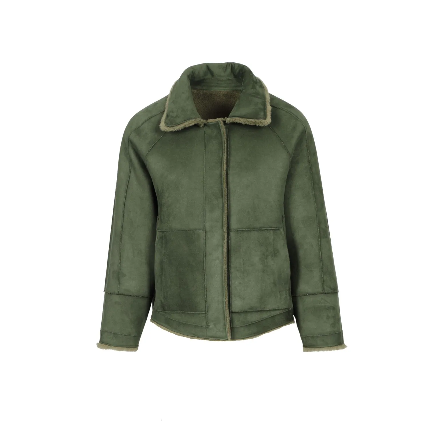 Oakwood Helen 63748 veste réversible laine kaki foncé