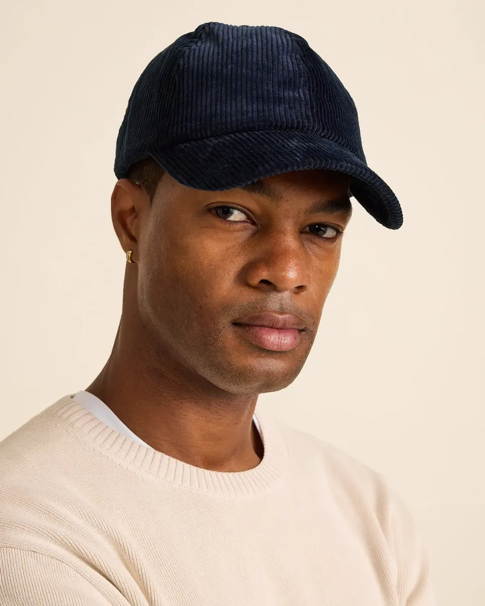 Cotélé Paris casquette velours navy taille unique