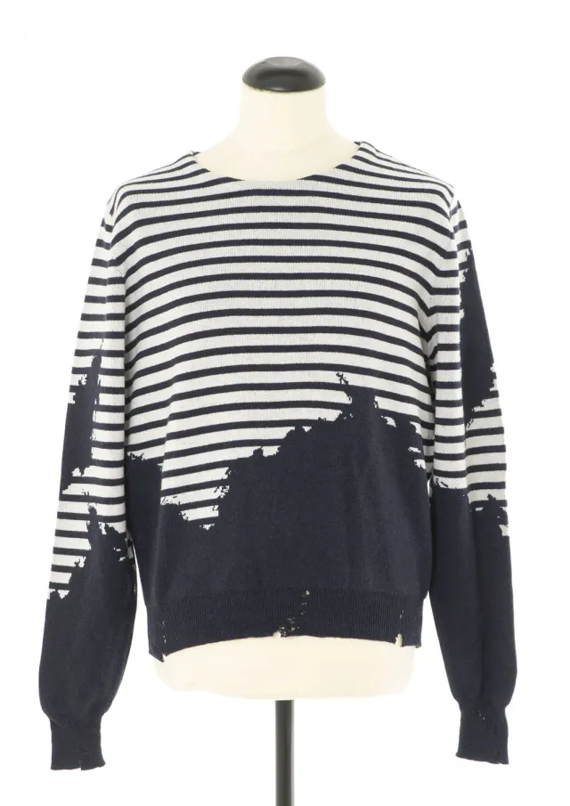 Paolo Leduc Drunken Sailor pull laine bleu marine