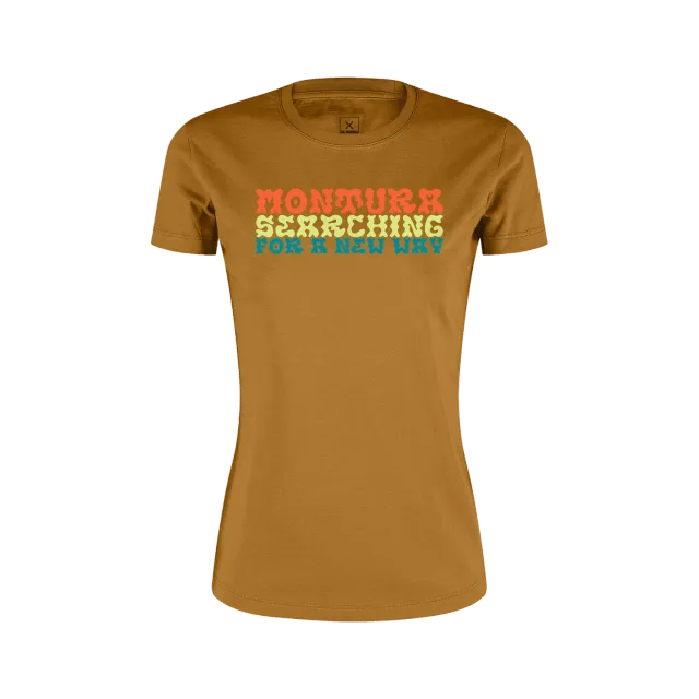 Montura Woodstock t-shirt femme turquoise coton bio