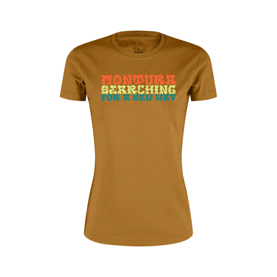 Montura Woodstock t-shirt femme turquoise coton bio