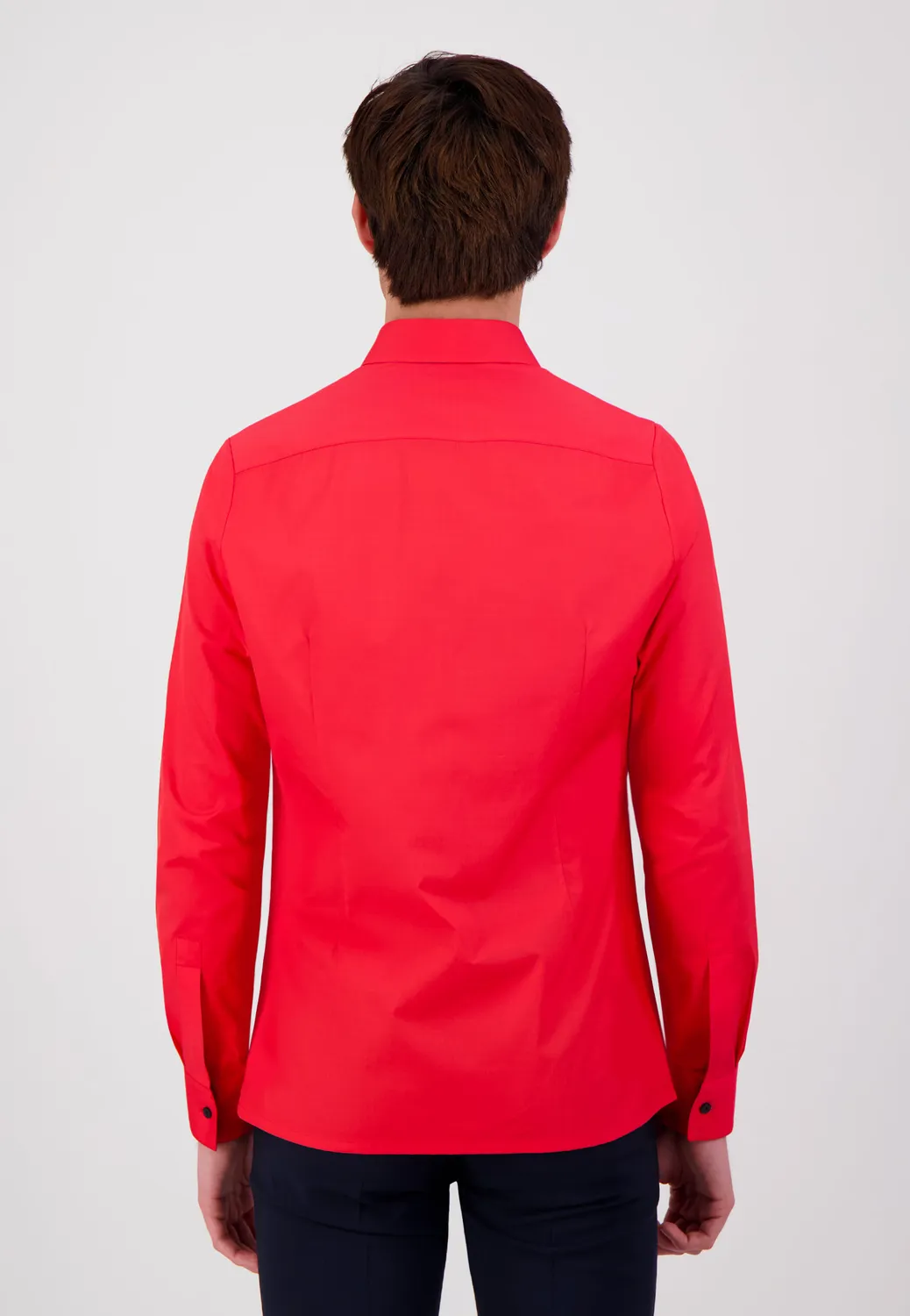 Pierre Talamon Contraste Rouge Navy chemise homme