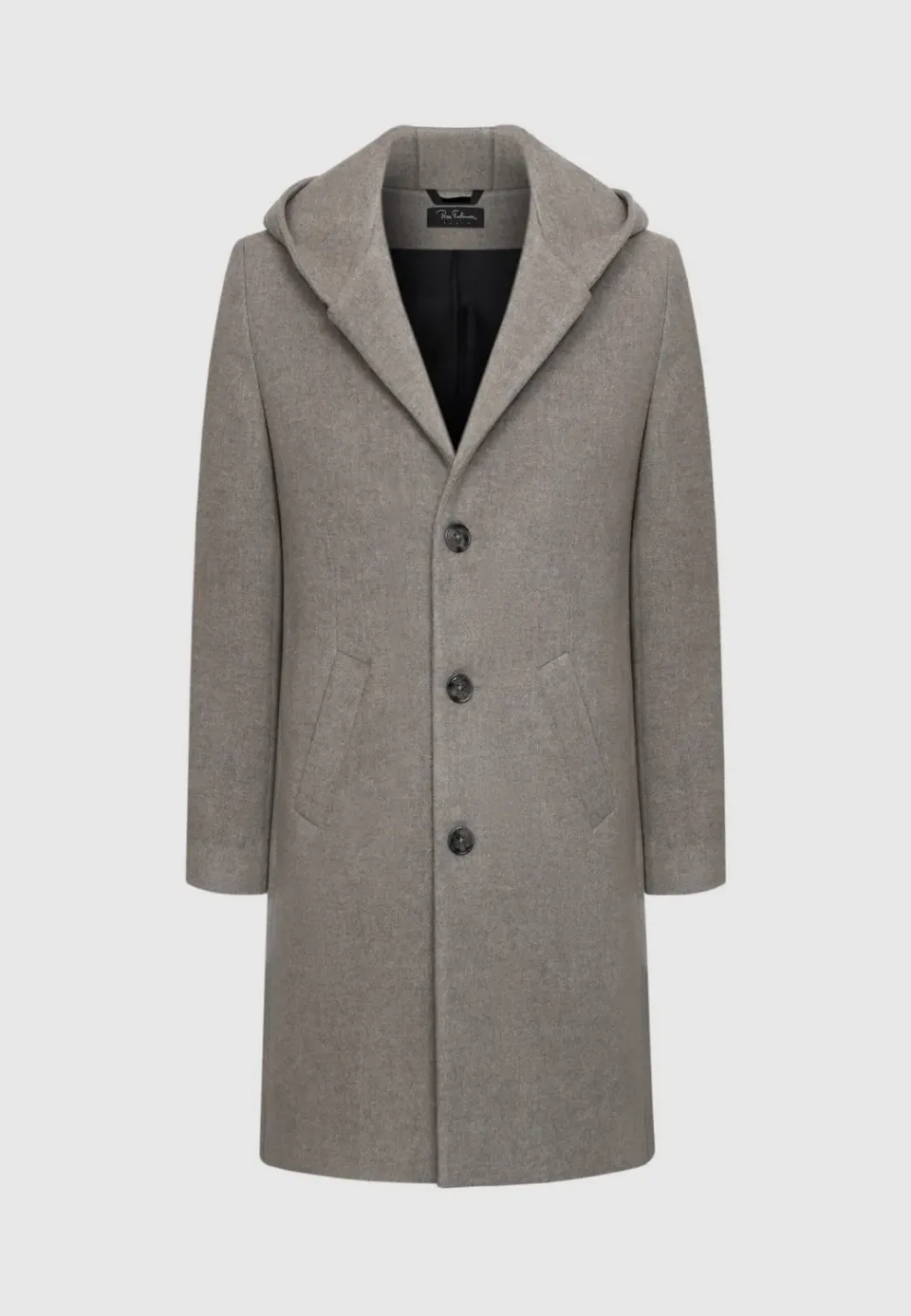Pierre Talamon Hood manteau beige à capuche