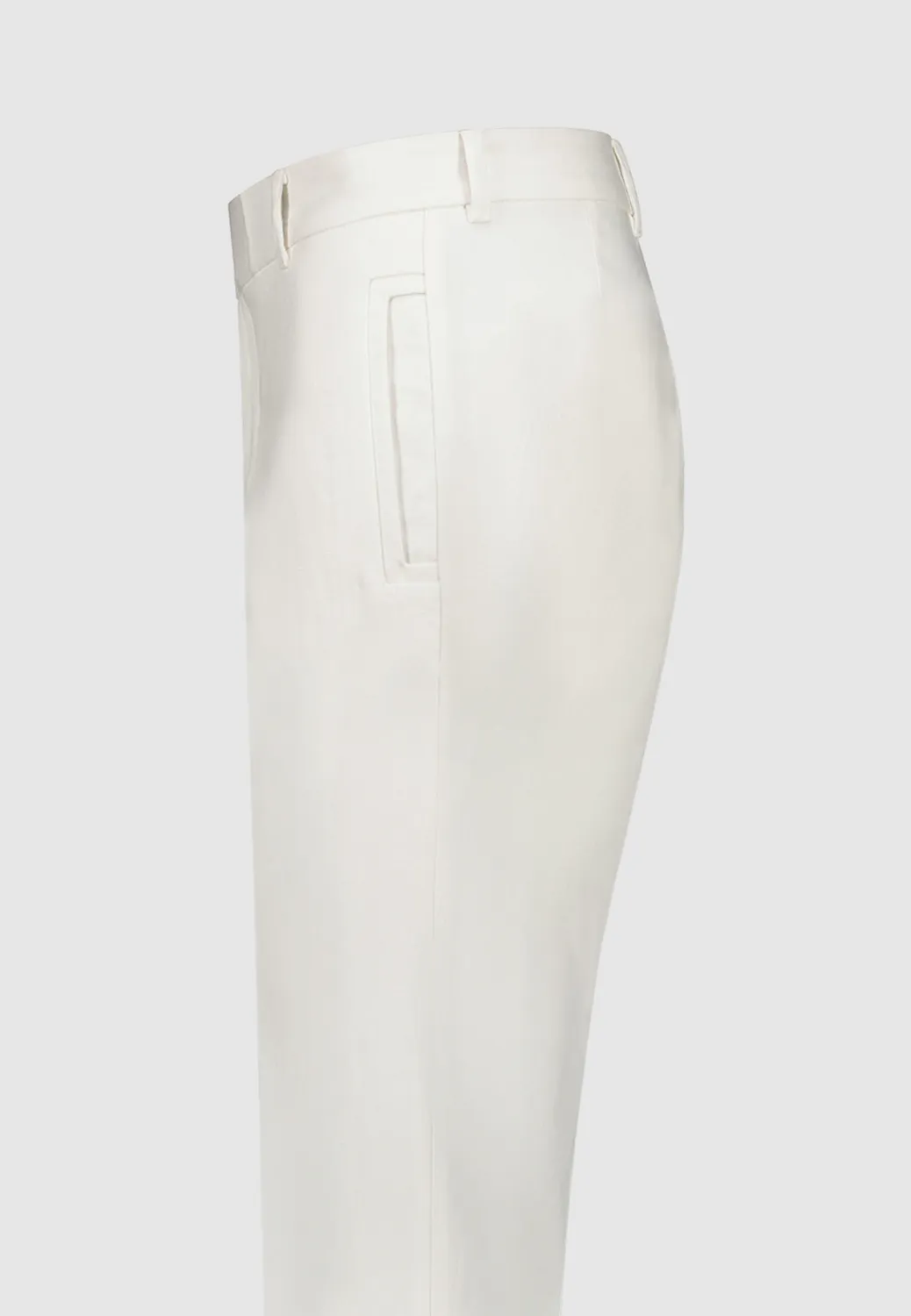Pierre Talamon pantalon lin blanc homme